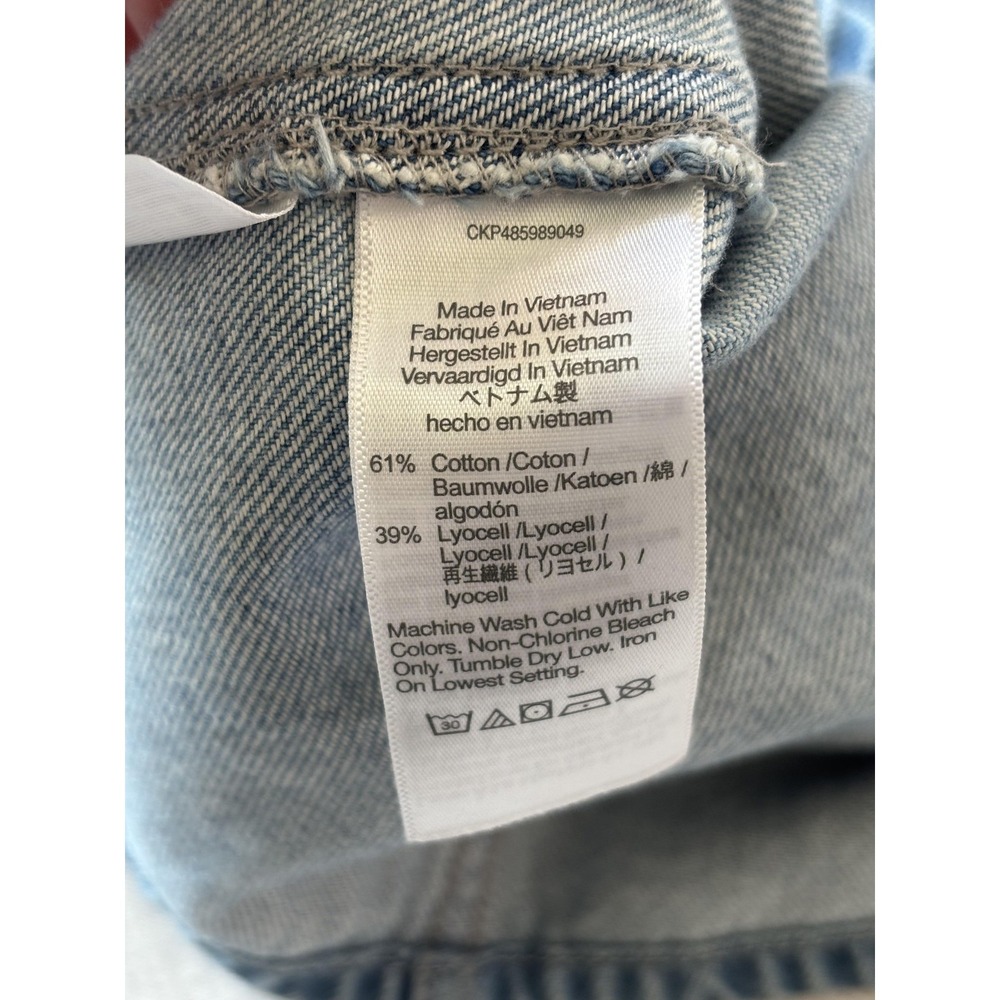 Madewell Dress Womens XXS Blue Denim V Neck Sleeveless Mini Sundress Summer - Picture 4 of 6